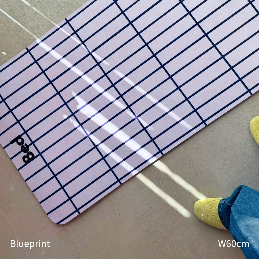 8ed Studio Blueprint Canvas Stretch Mat ストレッチ・ヨガマット|リビングに敷きっぱなし・インテリアに馴染むデザイン
