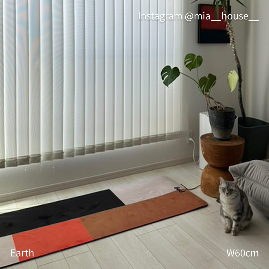 8ed Studio Earth Canvas Stretch Mat|猫にとがれない・ペットと一緒に使えるヨガマット・引っ掻きに強いスエード生地