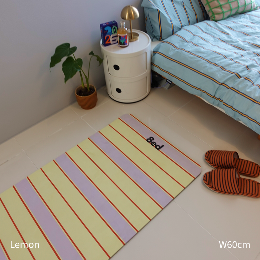 8ed Studio Lemon Canvas Stretch Mat ストレッチ・ヨガマット|寝室に敷きっぱなし・インテリアに馴染むデザイン