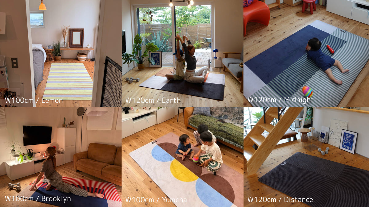 新サイズ・8ed Studio Canvas Stretch Mat｜子どものプレイマットにも使えるヨガマット・出産祝い・Eギフト