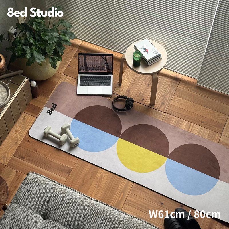 Yumcha, a soft, colorful design | Stretching Mat/Yoga Mat | 8ed